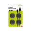 Goobay Cable Management 3 Slots 4-Piece Set - Black