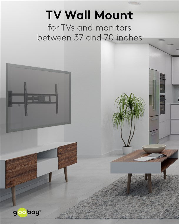 Goobay TV Wall Mount Basic Fullmotion L For Tvs From 37 To 70 - additional view