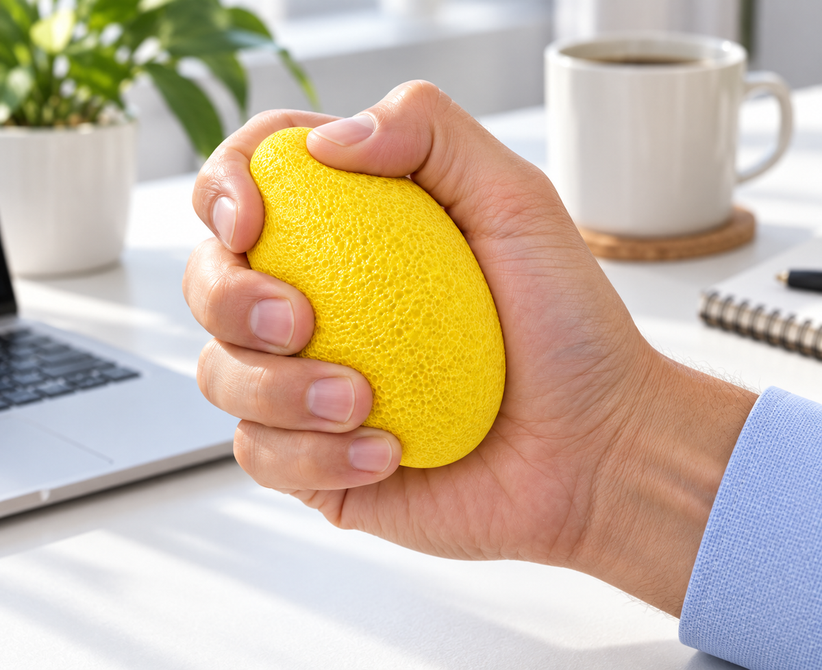 Foam Grip Strengthening Egg - Yellow