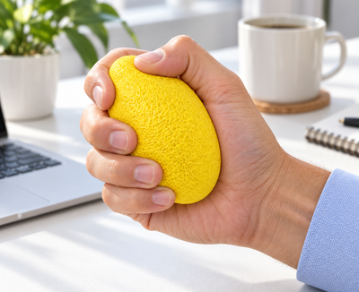 Foam Grip Strengthening Egg - Yellow