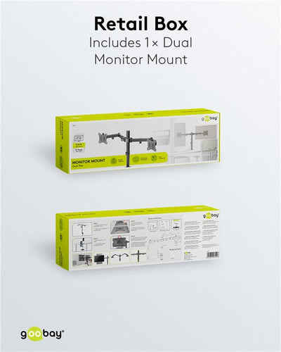 Goobay Dual Monitor Mount Flex For Monitors Between 17 And 32 - additional view