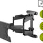 Goobay TV Wall Mount OLED Fullmotion L For Tvs From 37 To 70 - additional view