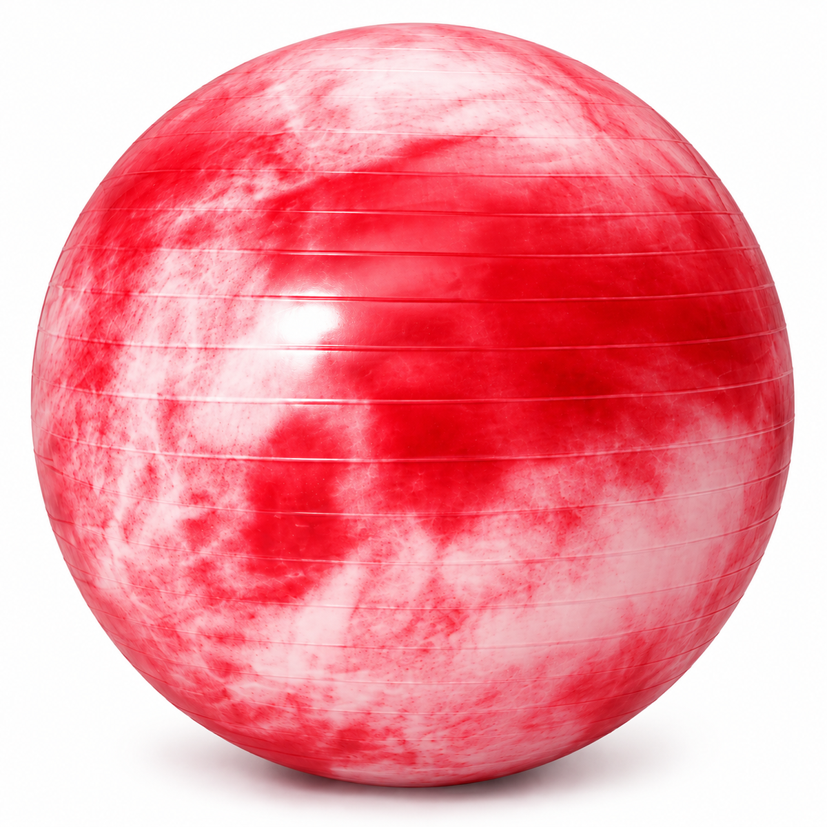 Cloud-Pattern Fitness Stability Exercise Ball - Red