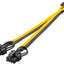 Goobay 8-Pin Female to Dual 6+2 Male for PCIe Power Supply Cable