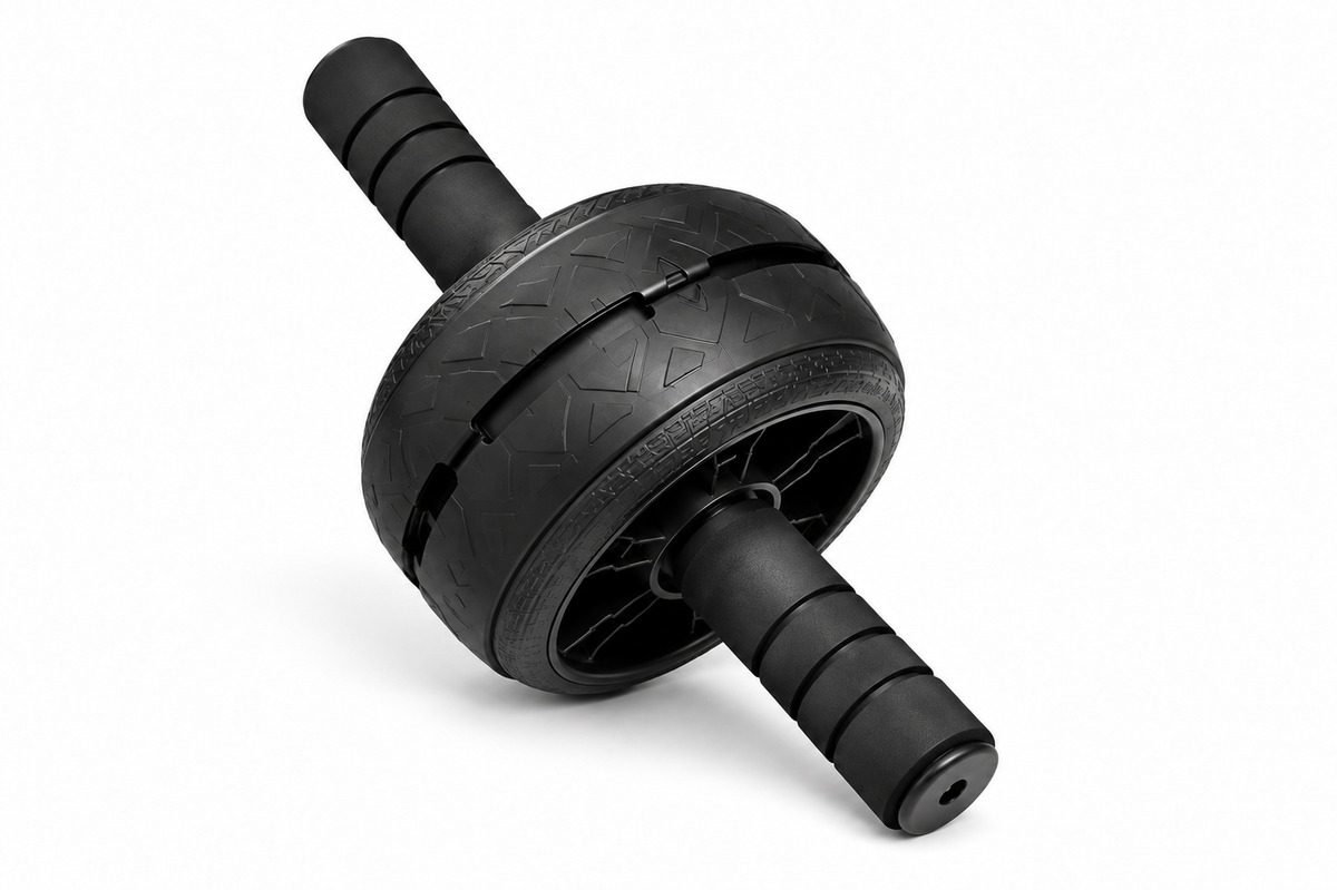 Dual-Wheel Ab Roller – Black