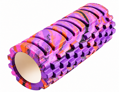 Textured Foam Massage Roller 60cm - Purple