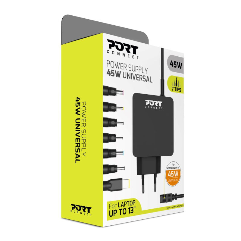 Port Connect 45W Universal Notebook Adapter