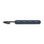 Port USB Type-C to 4 x USB3.0 5Gbps 30cm 4 Port Hub - Black