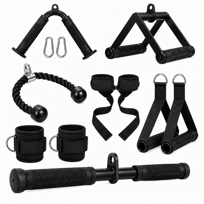 Multi-Purpose Cable Machine Attachment Set (7 Piece Set)