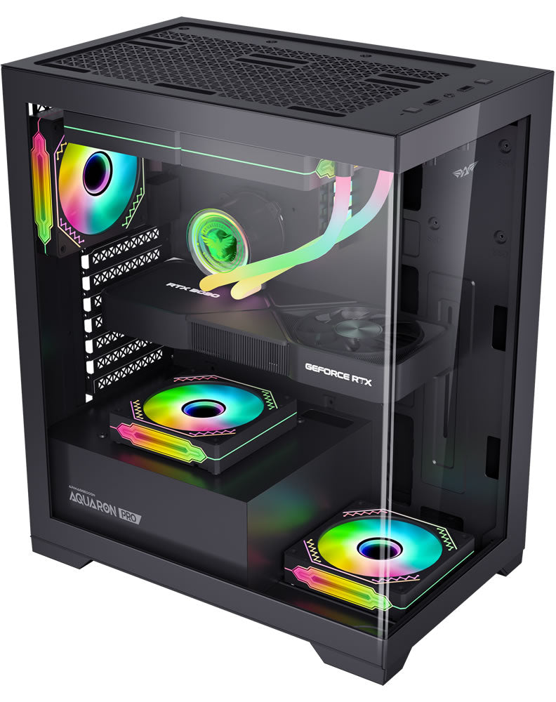 Armaggeddon Aquaron Pro ATX Gaming Case Black - additional view