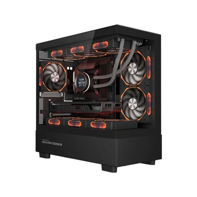Armaggeddon Aquaron Duplex Pro Micro-ATX Gaming Case - Black