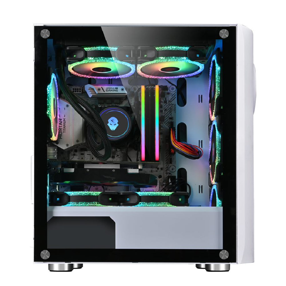 Armaggeddon Tron Holo 3 Matx Gaming Case Black - additional view