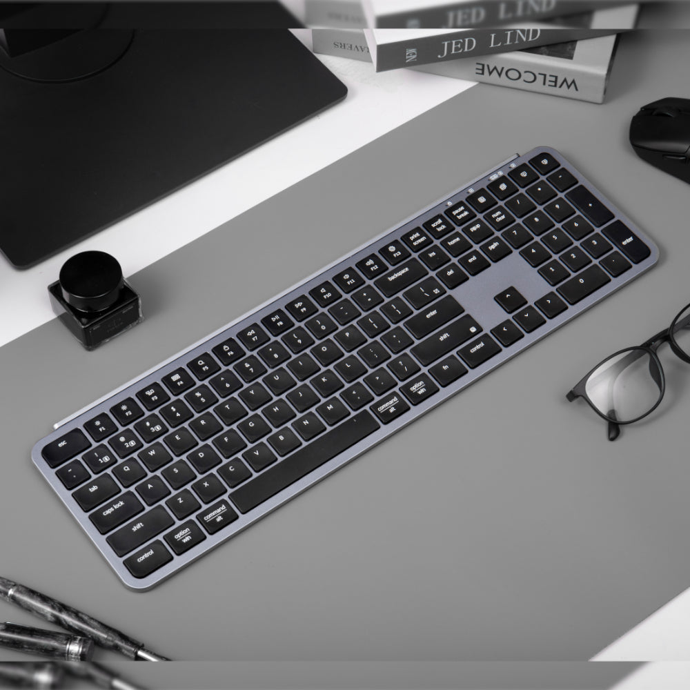 Keychron B6 Pro Ultra-Slim 100% Wireless Keyboard – Space Grey