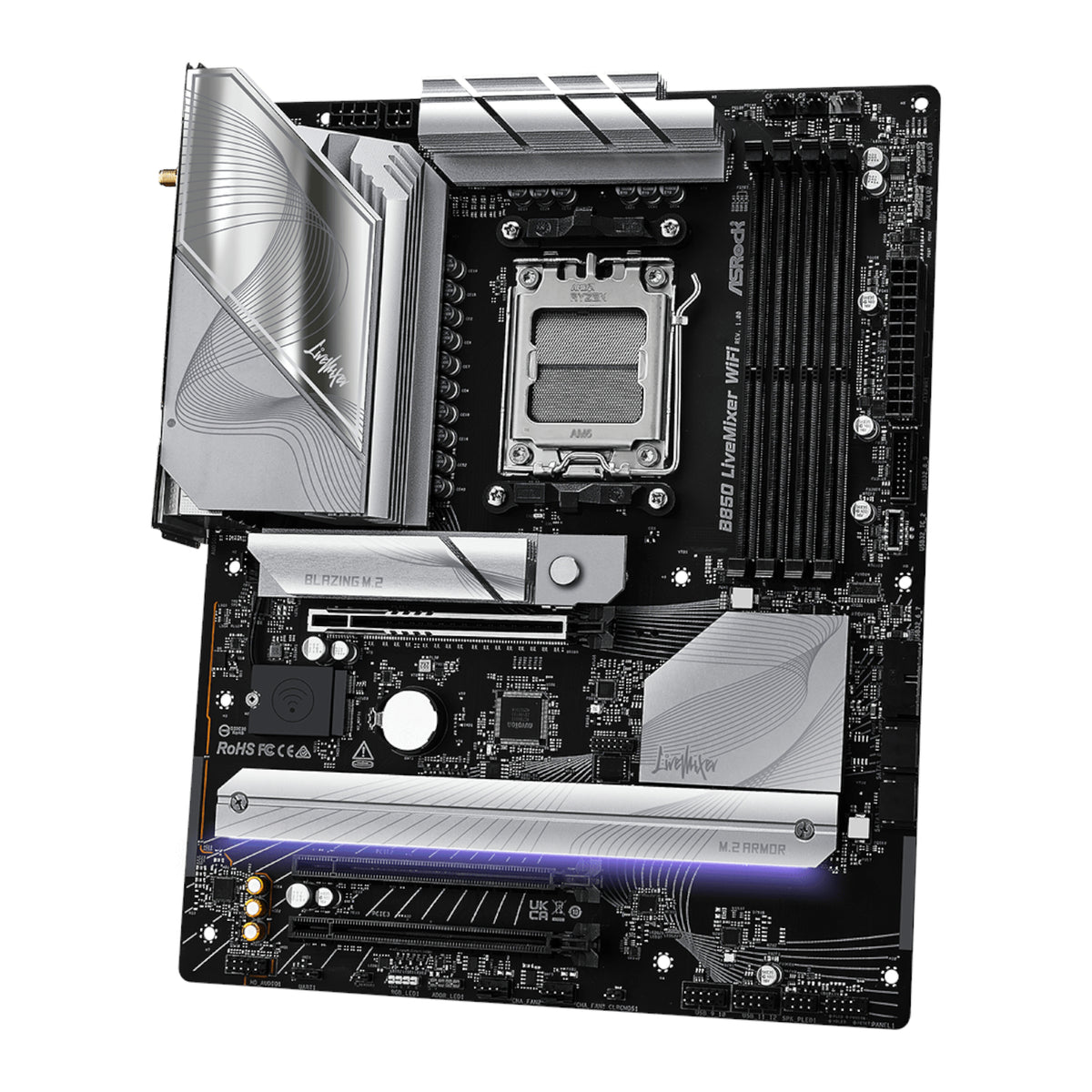 ASRock B850 LiveMixer WiFi AM5 ATX Gaming Motherboard