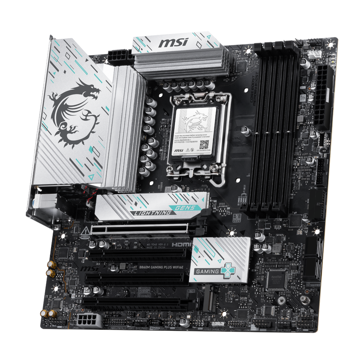MSI B860M GAMING PLUS WIFI6E LGA1851 M-ATX Gaming Motherboard