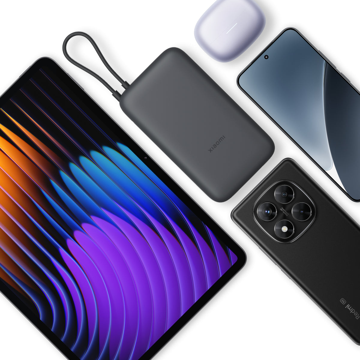 Xiaomi Power Bank 20000mAh (Integrated Cable) - Dark Grey