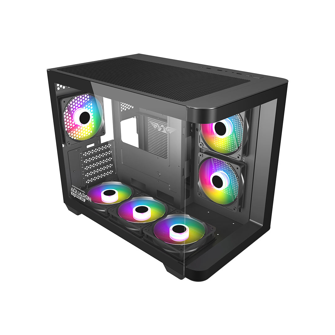 Armaggeddon Aquaron X Curve 285 Microatx Gaming Case Black - additional view