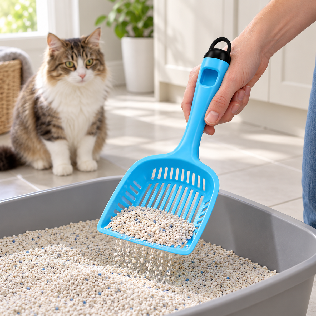 Cat Litter Scoop - Blue