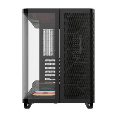 Corsair AIR 5400 LX-R RGB iCUE LINK Triple Chamber Mid-Tower PC Case - Black