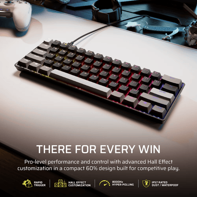 Corsair CLIPPER PRO MINI 60 Hall Effect Gaming Keyboard - Black