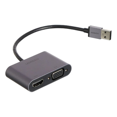 UGREEN CM449 USB-A to HDMI + VGA 1080P Display Adapter