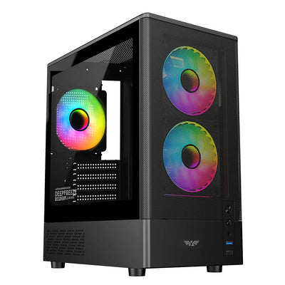 Armaggeddon DeepFreeze Duplex 2 Chroma MicroATX Gaming Case - Black