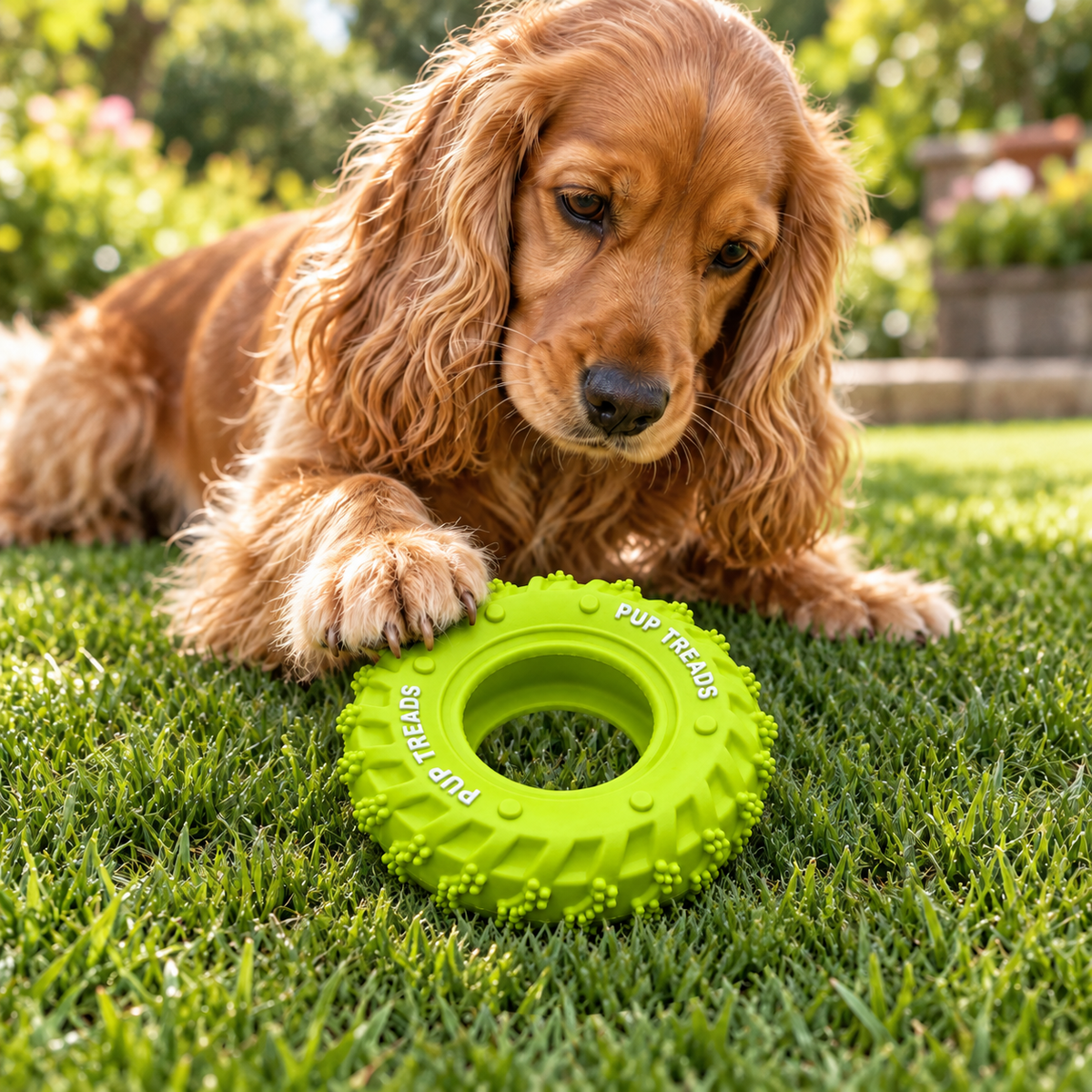 Rubber Tyre Chew Toy – 4"