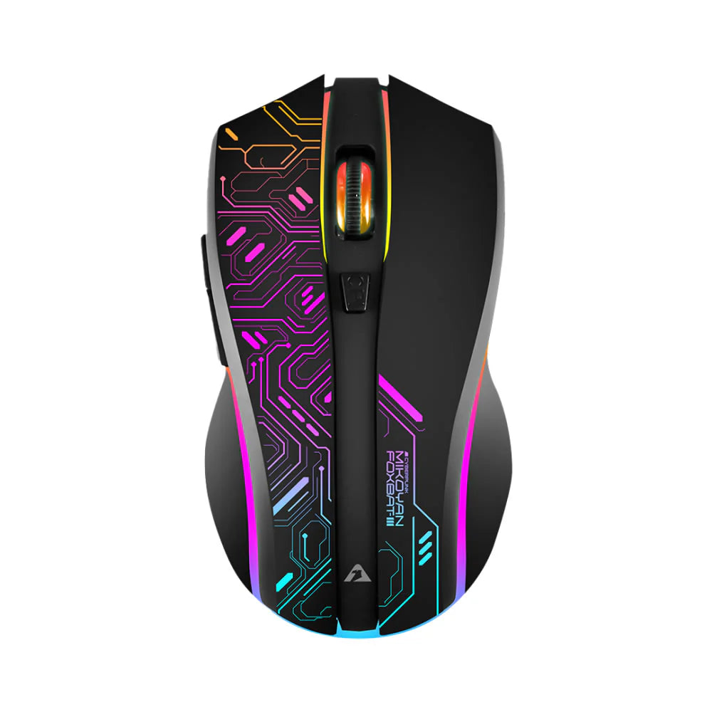 Armaggeddon Mikoyan Foxbat-III Cyberpunk Wireless Gaming Mouse - Black