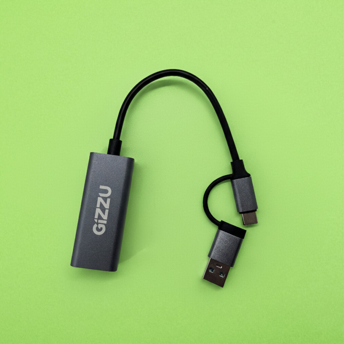 Gizzu High Speed Type-C/A to Gigabit Adapter Poly