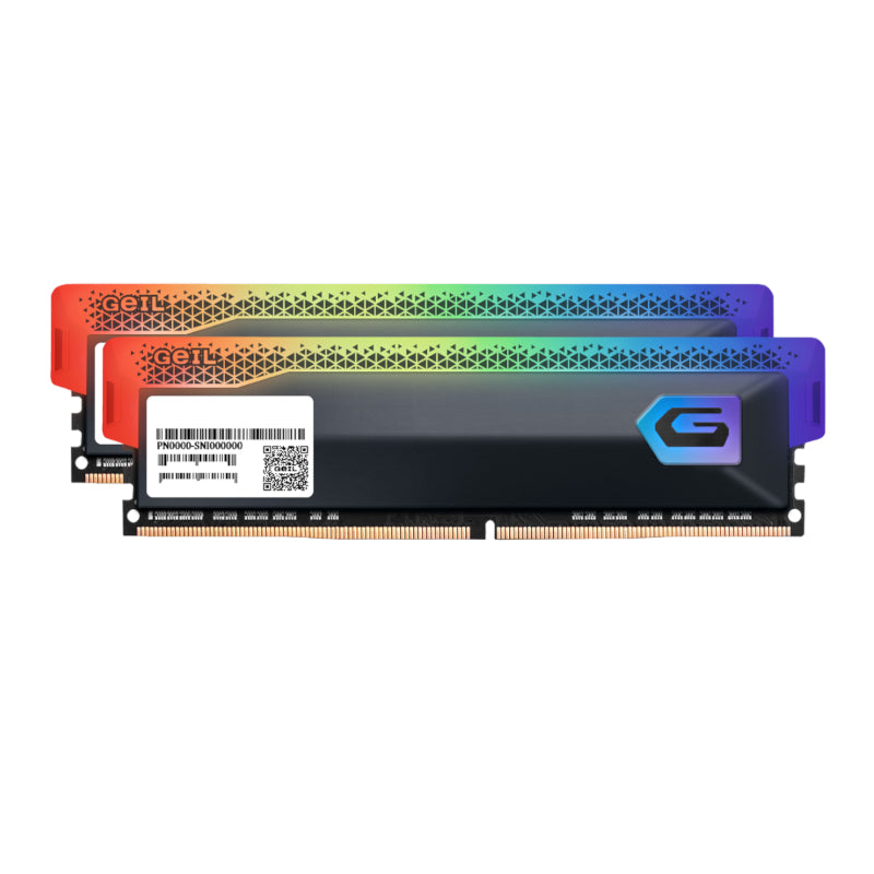 Geil Orion RGB 16GB KIT(2X8GB) 3600MHz DDR4 Desktop Gaming Memory - Grey