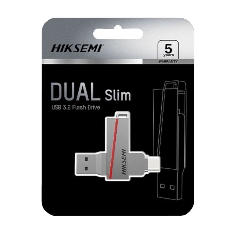 HIKSEMI Dual Slim 64GB USB3.2 Flash Drive