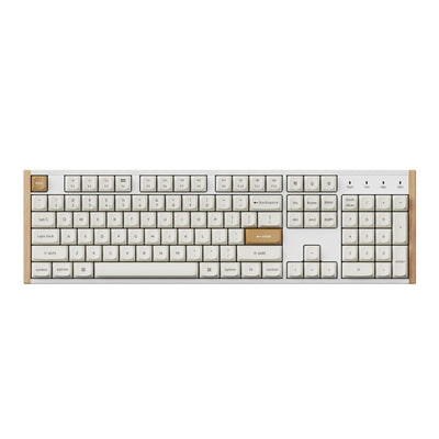 Keychron K10 HE Special Edition Full-size Hot-Swap Gateron Dbl-Rail Nebula Switch RGB Wireless Keyboard - White (Wood + Al)