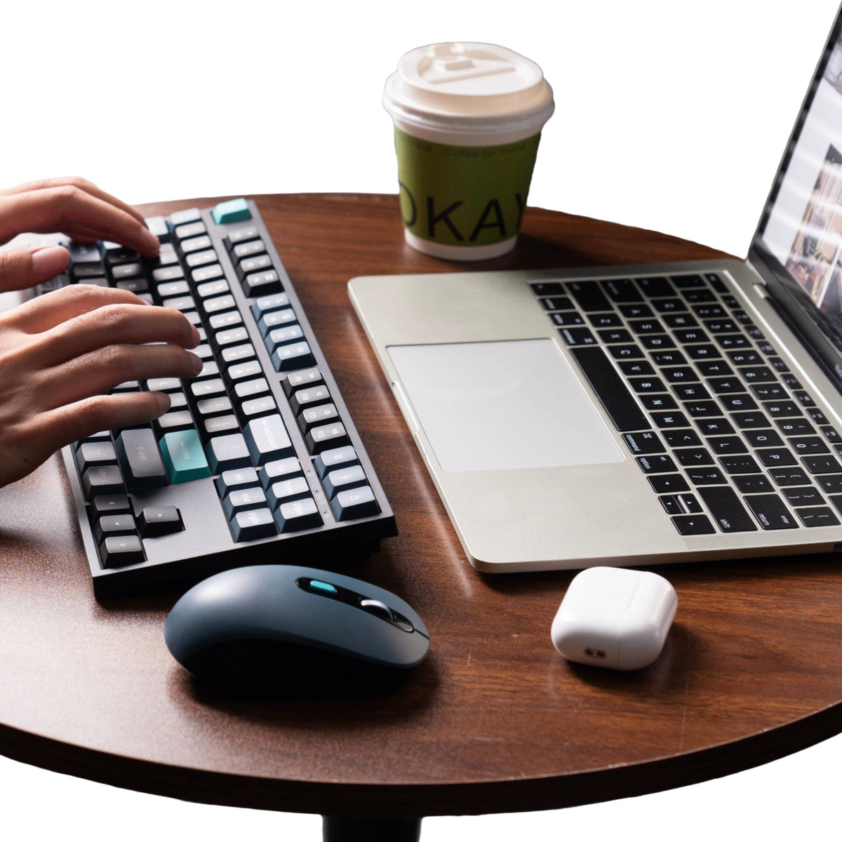 Keychron B33 80% TKL Wireless Keyboard and Mouse Combo – Black/Green