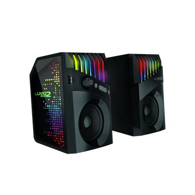 Armaggeddon Lumo 2 RGB 2.0 Stereo Bluetooth Gaming Speakers