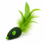 Catnip Mouse Toy with Feathers - Green