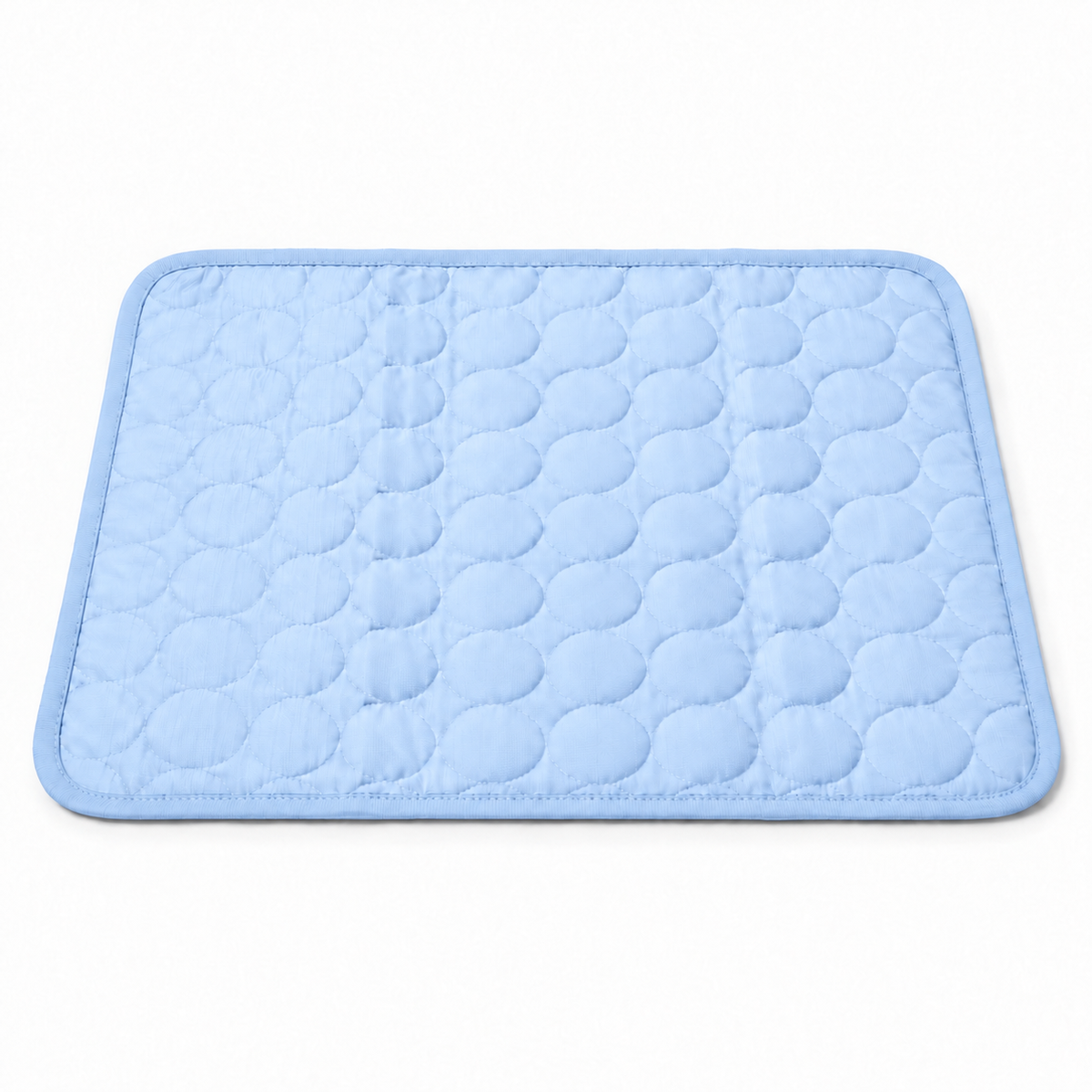Ice-Silk Cooling Mat for Dogs & Cats – Medium 60 × 50 cm - Light Blue