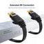 UGREEN NW102 Cat6 U/UTP Flat Ethernet Cable 20m - Black