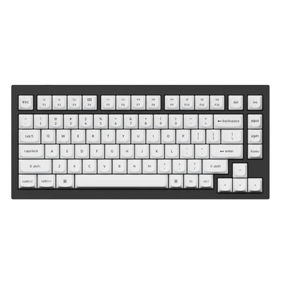 Keychron Double Shot PBT OSA Full Keycap Set - Black/White