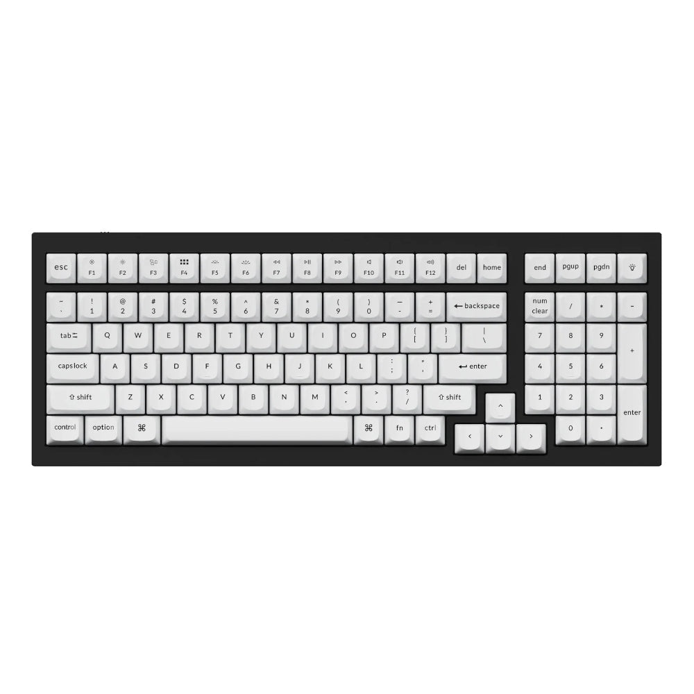 Keychron Double Shot PBT OSA Full Keycap Set - Black/White