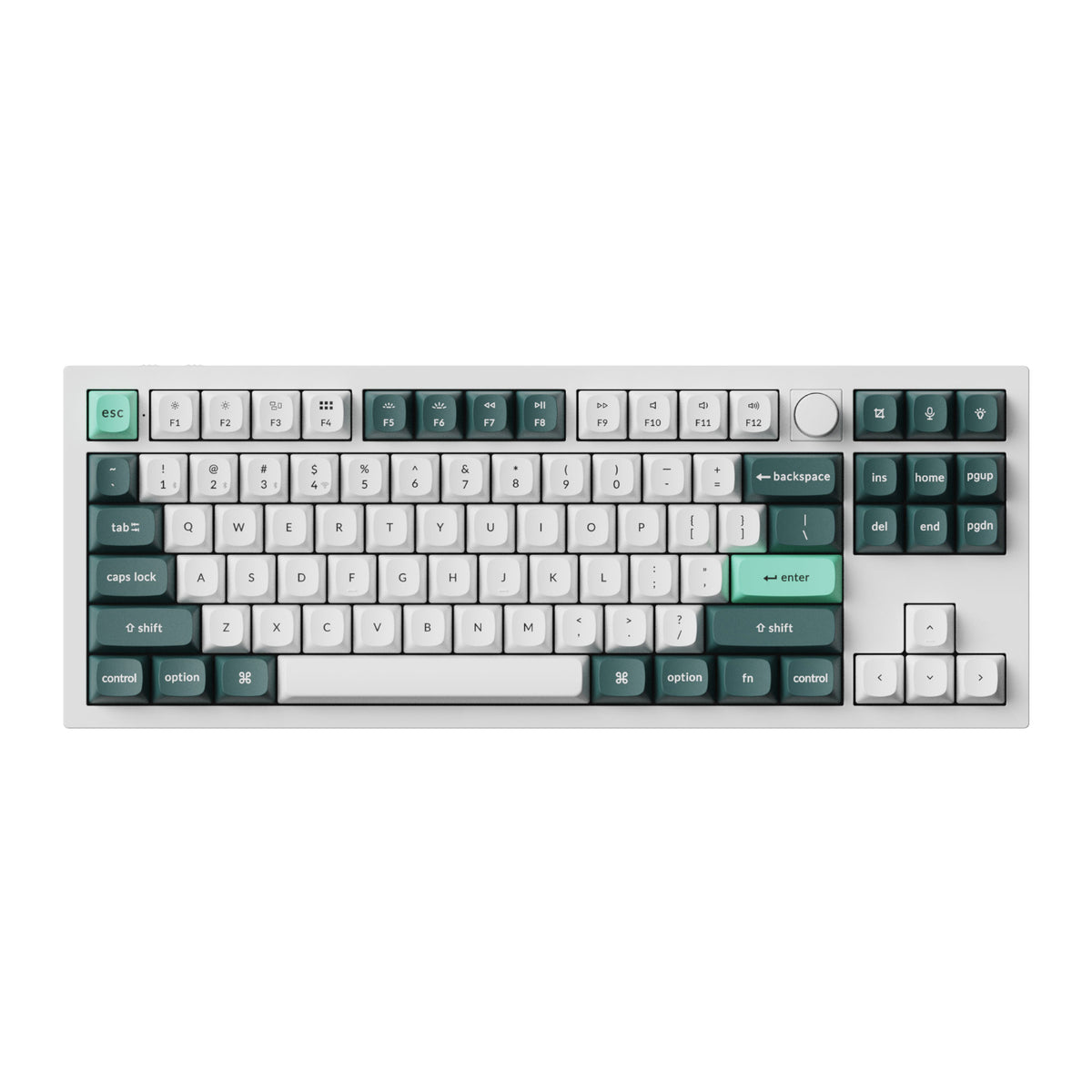 Keychron Q3 HE QMK 80% Wireless Custom Mechanical Keyboard (Nebula Switch) - Shell White