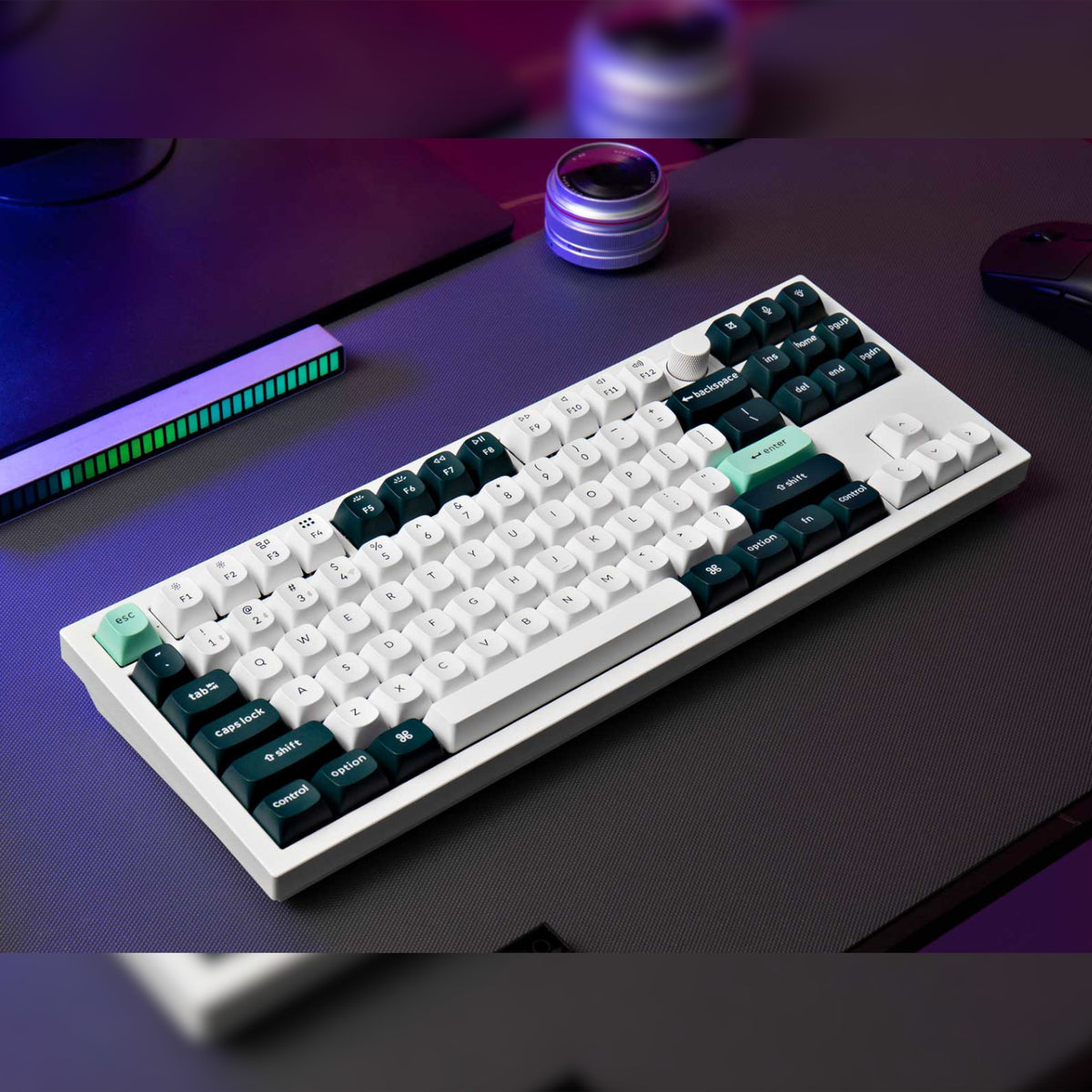 Keychron Q3 HE QMK 80% Wireless Custom Mechanical Keyboard (Nebula Switch) - Shell White
