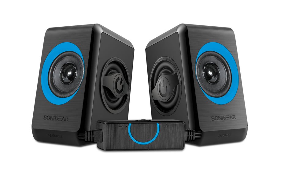 SonicGear Quatro 2 2.0 Speaker System - Turquila
