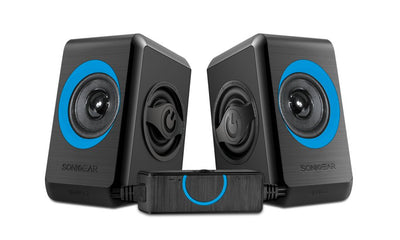 SonicGear Quatro 2 2.0 Speaker System - Turquila