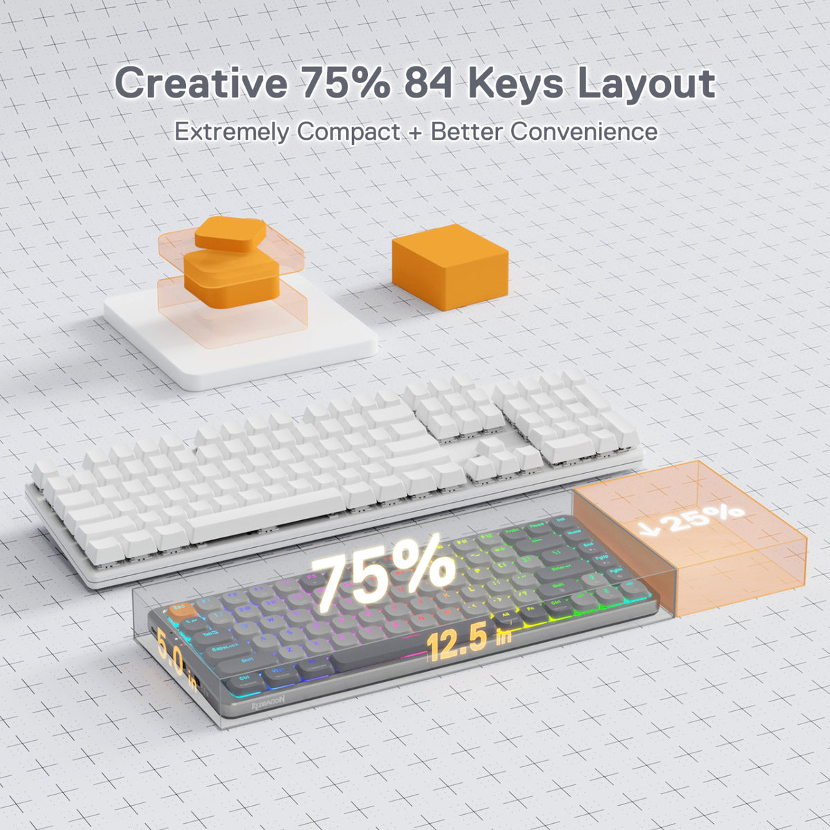 REDRAGON MECHANICAL AZURE Wireless Gaming Keyboard