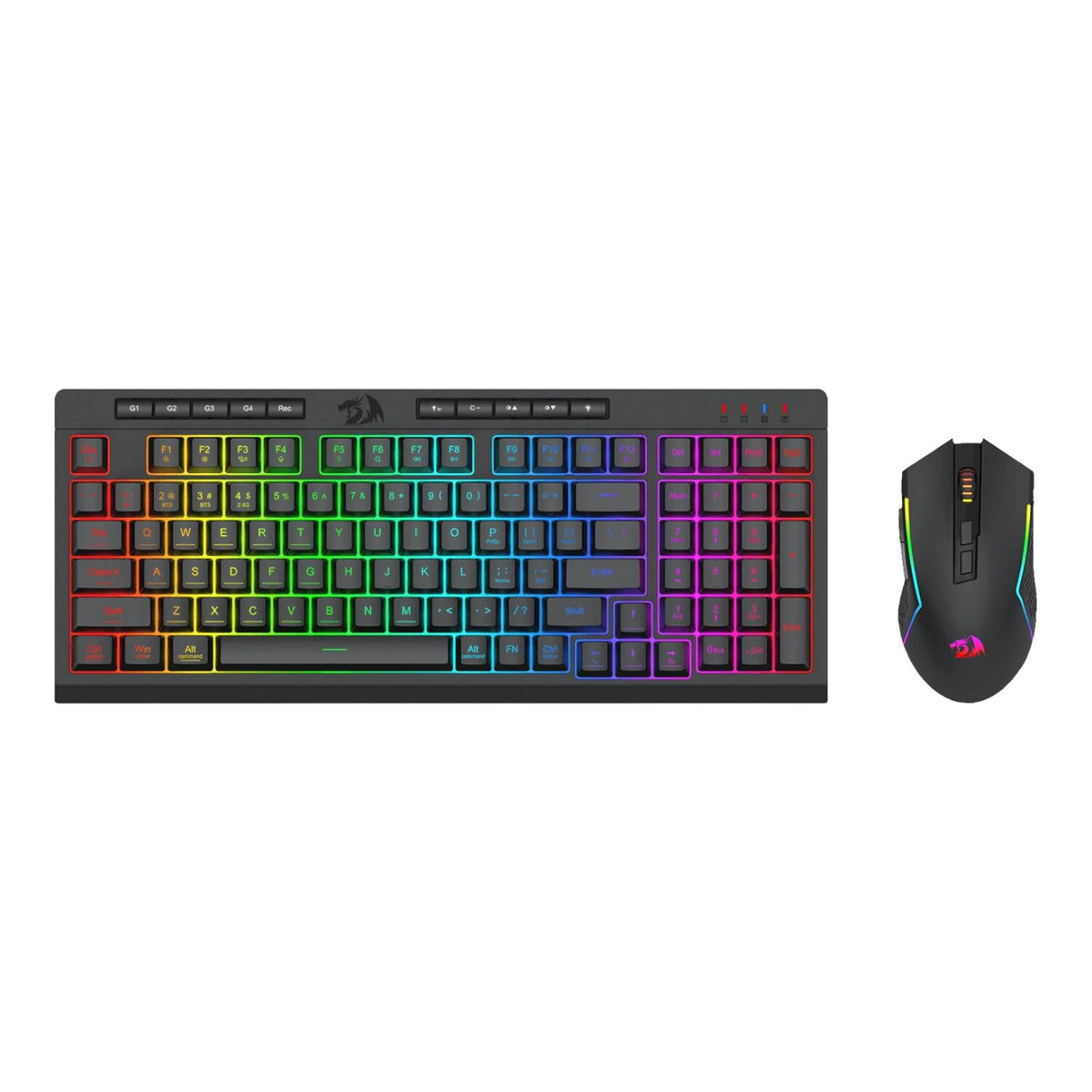 Redragon RYLO PRO S142 Tri-Mode RGB Gaming Keyboard and Mouse Combo