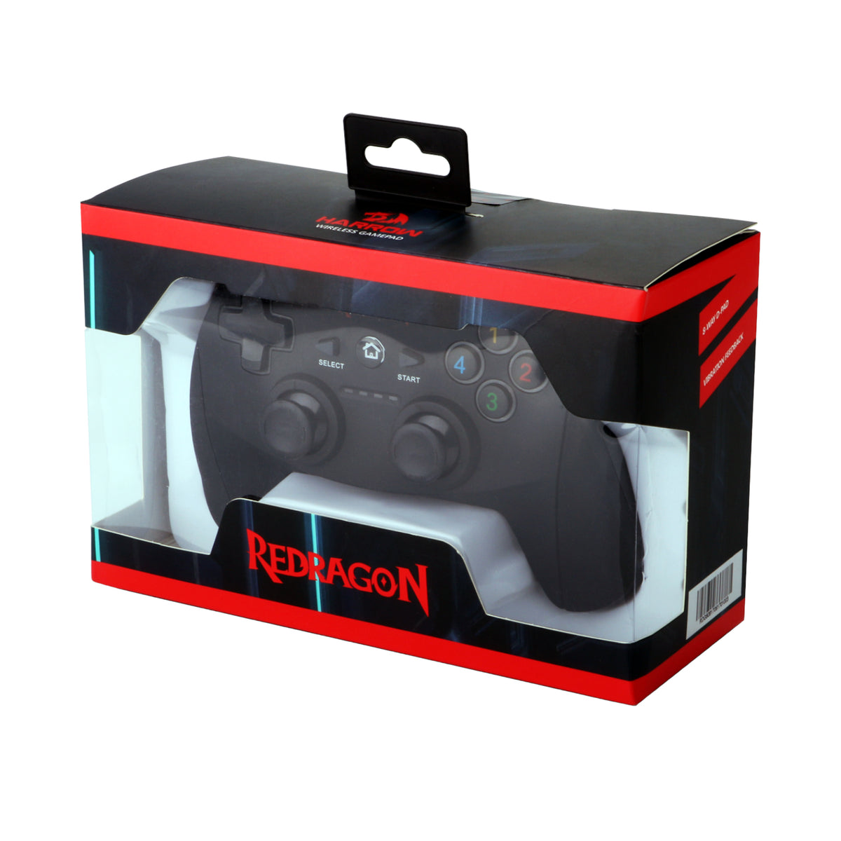 Redragon HARROW Wireless X/D-input(Digital/Analog) PC Controller - Black