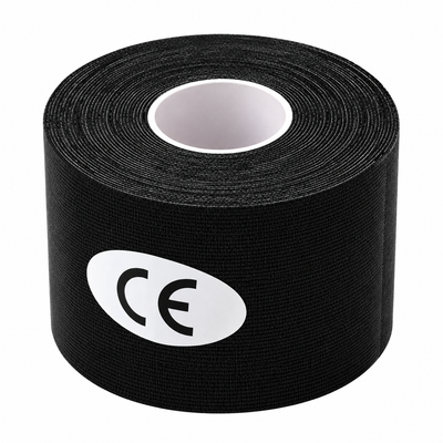 Kinesiology Tape – Elastic Sports & Muscle Support Tape - Black
