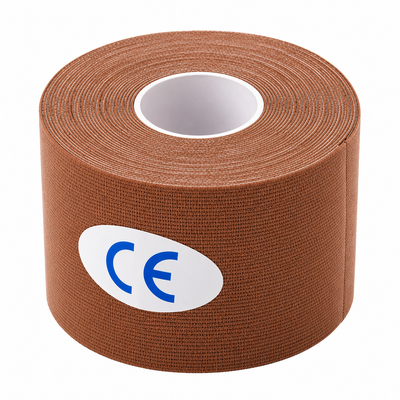 Kinesiology Tape – Elastic Sports & Muscle Support Tape - Brown