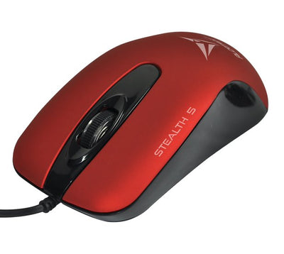 Alcatroz Stealth 5 USB Mouse - Metallic Red