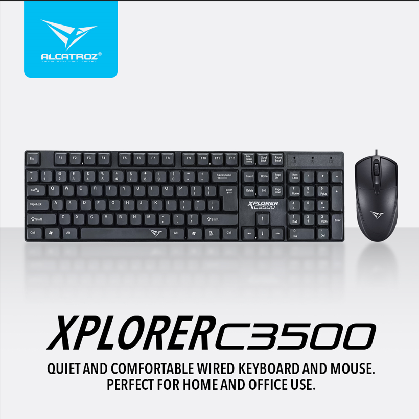 Alcatroz Xplorer C3500 Wired Keyboard And Mouse Combo - additional view